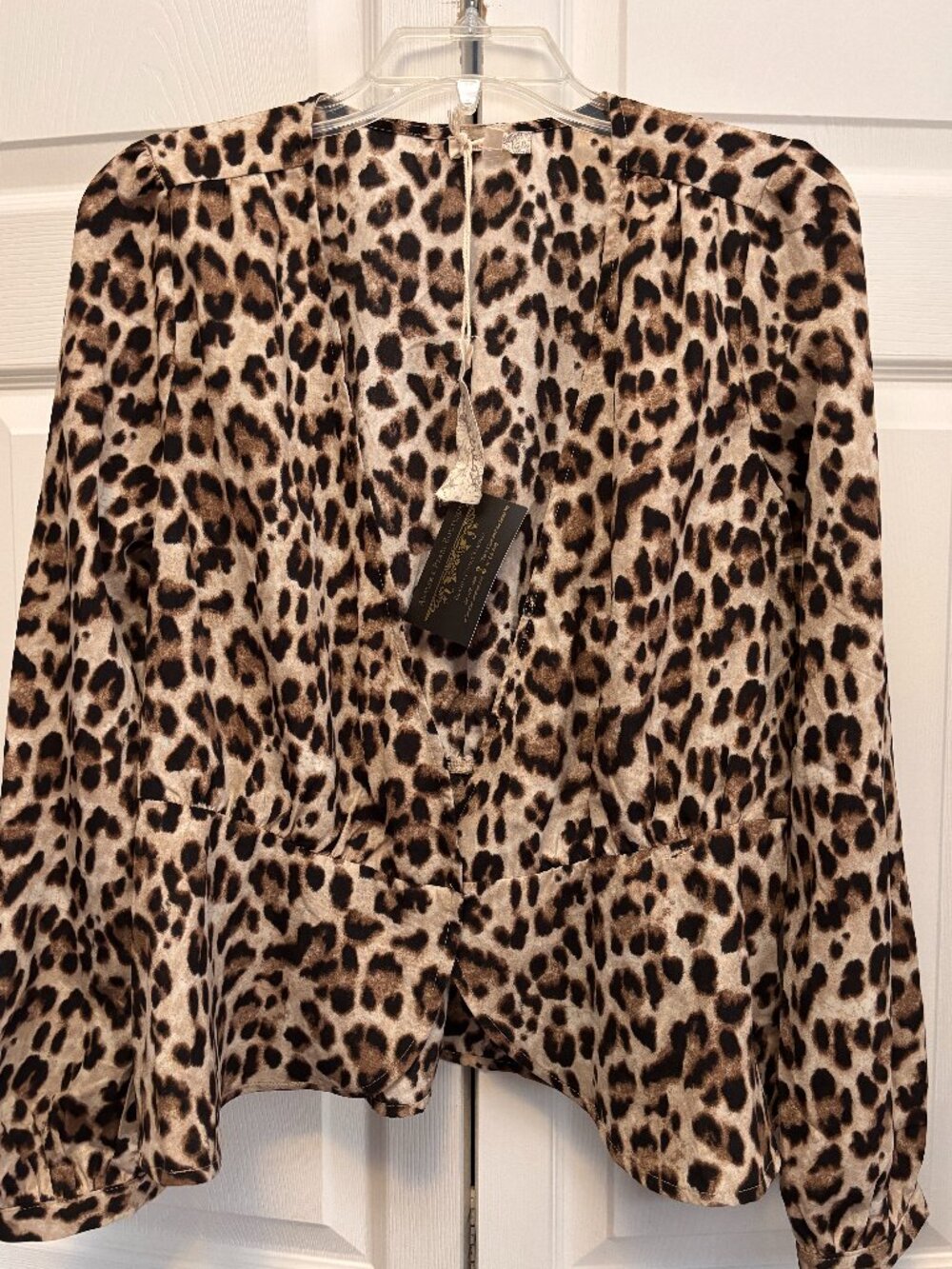 Mystree Sheer Leopard Print Jacket – NWT – Size Medium